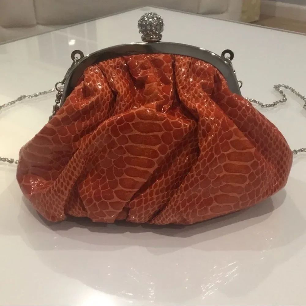 Elegant Orange Clutch Bag